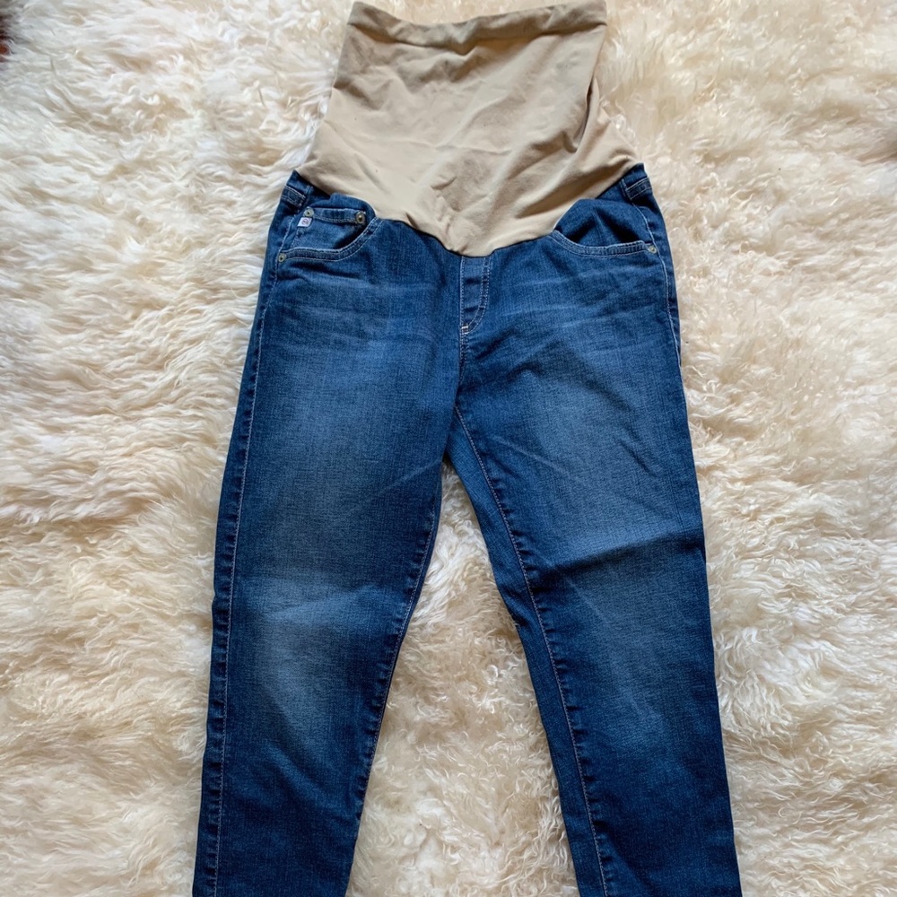 AG Jeans over-belly skinny maternity jeans